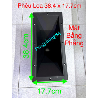 Họng loa kèn , phễu loa , 38.4 x 17.7cm mặt bằng phẳng . giá bán 1 cái là 75k