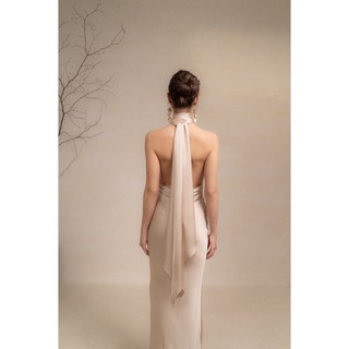 [KISSERINE] BLANCHE SILK DRESS - Đầm lụa dài - Đầm lụa dự tiệc - Đầm lụa thiể kế.
