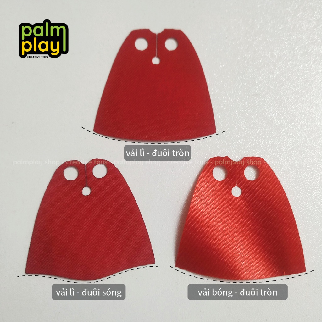 Áo Choàng cho Minifigure - Phụ kiện đồ chơi lắp ráp xếp hình MOC 522 và 20547 - Số lượng 1 chiếc