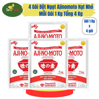 Combo 4 gói bột ngọt ajinomoto mỗi gói 1 kg tổng 4 kg