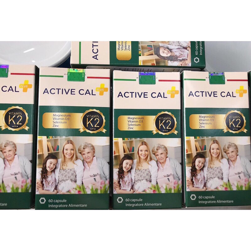 viên uông canxi tảo biển Active Cal bổ sung canxi  phát triển chiều cao, giảm loãng xương , giảm tho