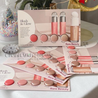 Set sample 2 phấn má hồng + 2 high light bắt sáng highlight Rare Beauty