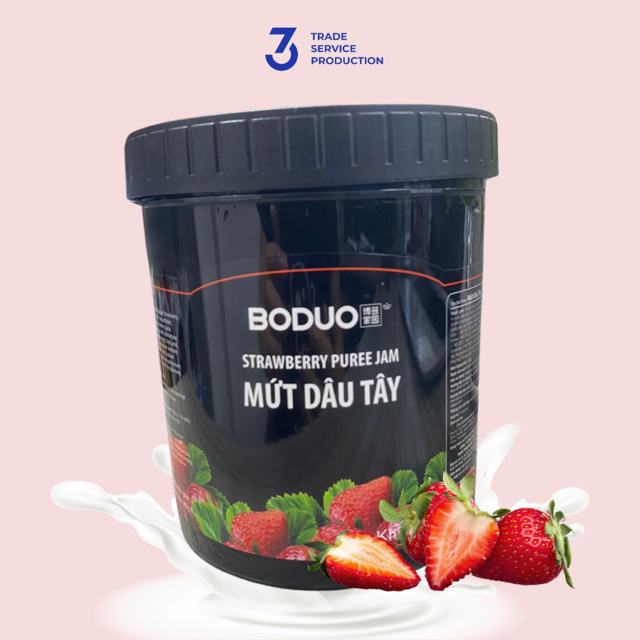 Mứt/ Sinh Tố Dâu Tây BODUO - (1,3Kg)