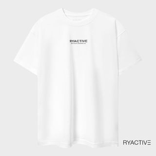 Áo thun form oversize RYACTIVE - RYACTIVE ESSENTIAL TEE màu trắng