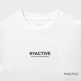 Áo thun form oversize RYACTIVE - RYACTIVE ESSENTIAL TEE màu trắng