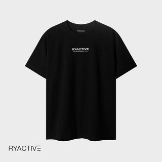 Áo thun form oversize RYACTIVE - RYACTIVE ESSENTIAL TEE màu đen