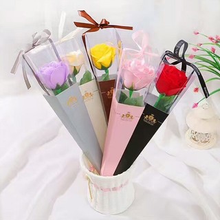 Vỏ Hộp Mika, Vỏ Hộp decan đựng 1 bông hoa, Meka Hoa Đơn, Meka 1 bông hoa sáp, hoa lụa