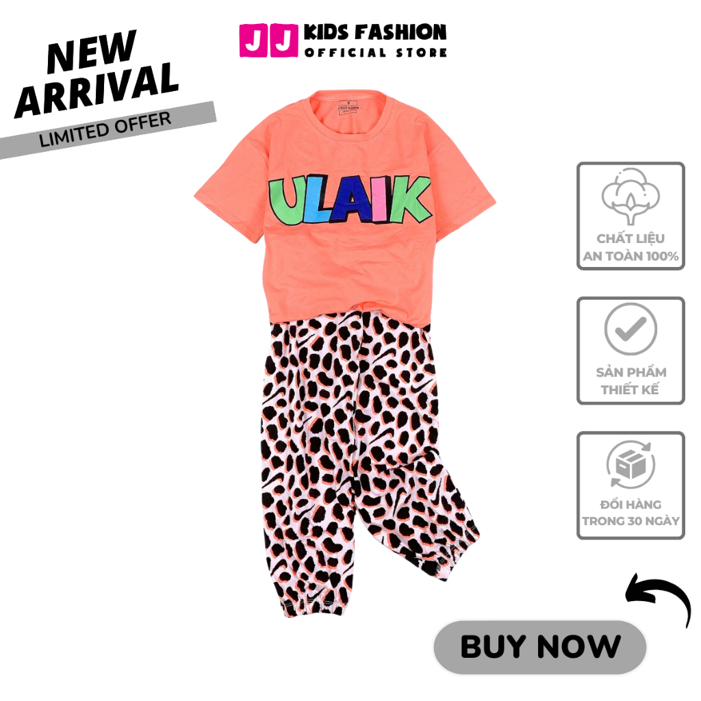Set quần áo cho bé gái cotton 4 chiều, họa tiết dễ thương, thoáng mát size đại  | J Kids Fashion