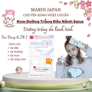 Kem Dưỡng Trắng Sana Nameraka Honpo White 6 Trong 1 Chiết Xuất Đậu Nành 100gr