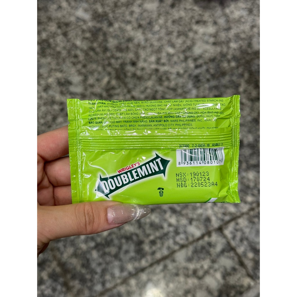 Kẹo Sing-gum Doublemint Hương Bạc Hà