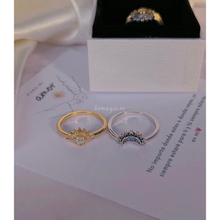 Sun & Moon couple rings freesize
