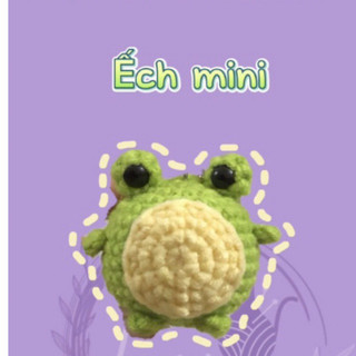 Móc khoá len ếch handmade
