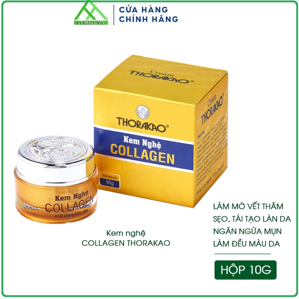 Kem Nghệ Collagen Thorakao 10g – Mờ Thâm Mụn, Dưỡng Da Sáng Mịn, Curcuma Cream