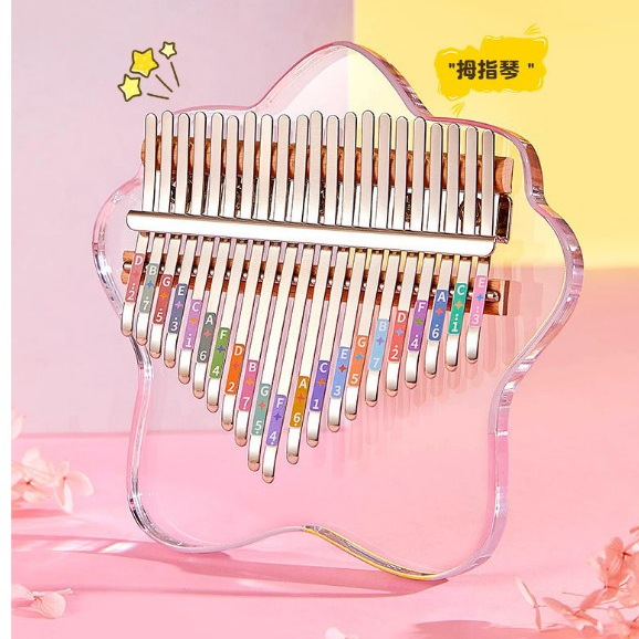 [TAB KALIMBA 25 BAI] Đàn Kalimba Pha Lê Trong Suốt - Rainbow - Kalimba Crystal - Full Phụ Kiện