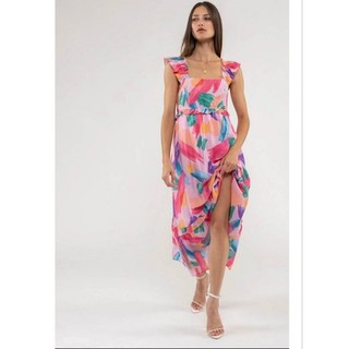 Đầm maxi màu sắc dư xịn