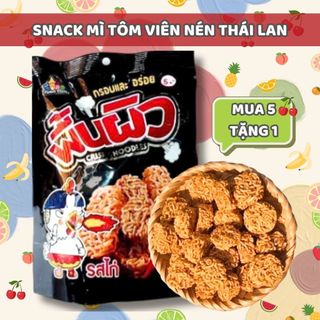  MÌ TÔM ĂN SỐNG DẠNG VIÊN THÁI LAN 38G, SNACK MÌ GÀ CAY GÓI MINI