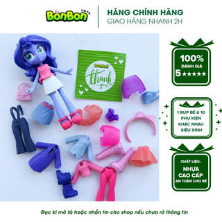 Set búp bê Pony + 10 phụ kiện đáng yêu, búp bê cao 10cm thay được quần áo giầy dép... (HÀNG XUẤT DƯ XỊN)