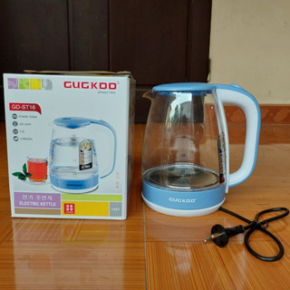 Ấm siêu tốc GUGKOO ST16 dung tích 2L- Ấm đun siêu tốc thủy tinh công suất 1500w, lỗi đổi mới trong 7 ngày