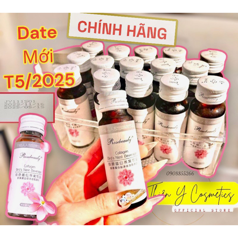 COLLAGEN YẾN TRẮNG DA ROSEBEAUTY- Hộp 8 chaip