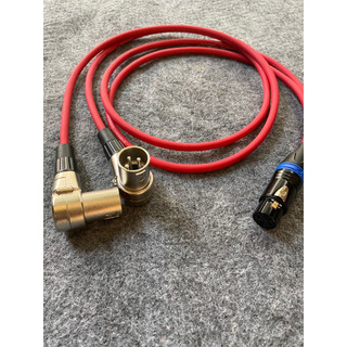 Dây canon cái ra 2 đầu canon đực cong L, dài 1m, giá 1 sợi