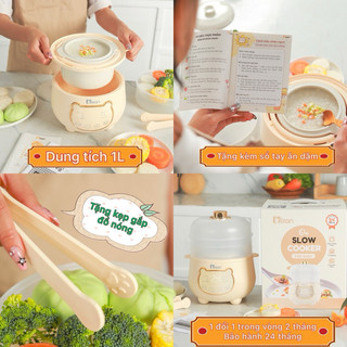 Nồi nấu cháo chậm Misan Ori 1 lit