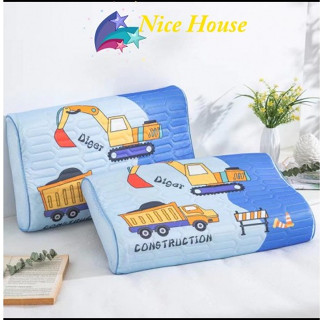 Gối nằm cho bé, Gối cao su latex trẻ em mền mát _ Nice House