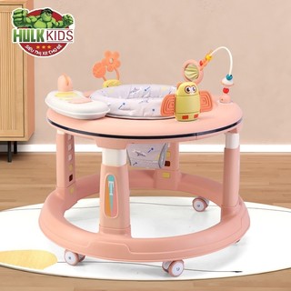  Xe tập đi tròn kết hợp bàn ăn dặm xe tập đi đa năng có nhạc đèn cho bé_Happy.Kids 