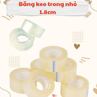 Băng keo 1,8f trong vp vòng nhỏ - băng keo trong nhỏ - vpp minh thư