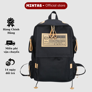 Balo thời trang nam nữ MINTAS. Cặp balo đi học có ngăn đựng laptop