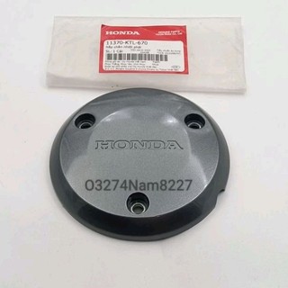 Nắp ốp nhựa nồi côn, chắn nhiệt xe WAVE RS ,S100, RSX xám zin Honda