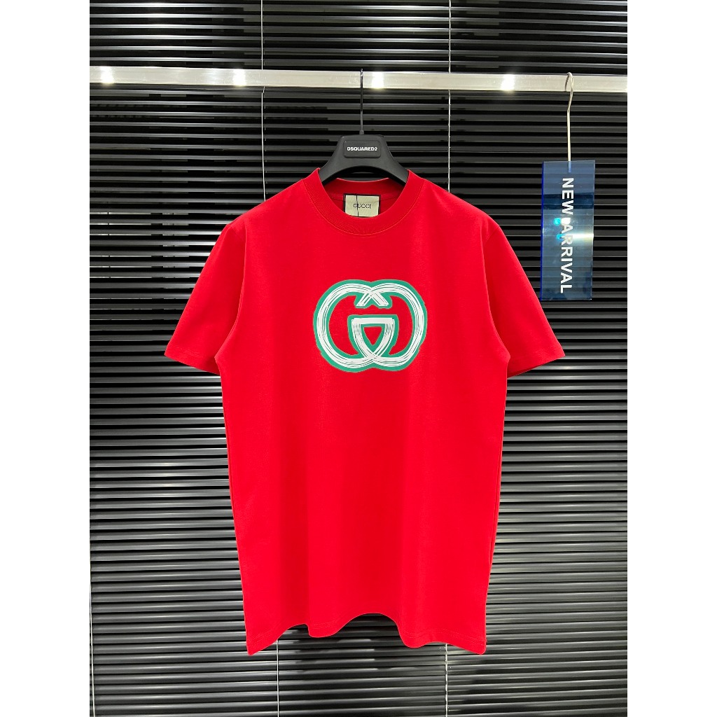 🔥HOT🔥Áo thun Gucci trơn in logo thiết kế hot trend Nam nữ New 2024