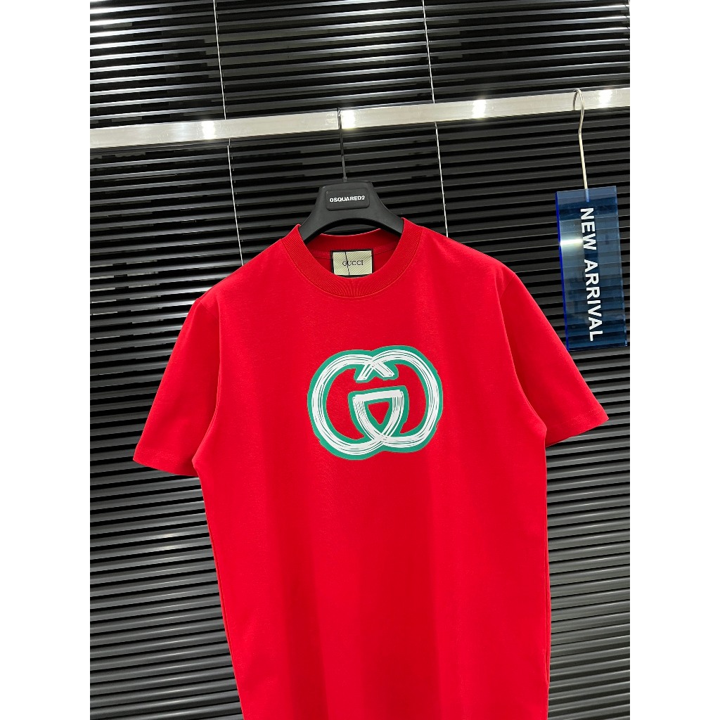 🔥HOT🔥Áo thun Gucci trơn in logo thiết kế hot trend Nam nữ New 2024