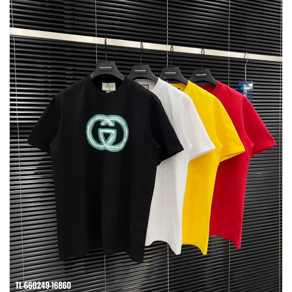 🔥HOT🔥Áo thun Gucci trơn in logo thiết kế hot trend Nam nữ New 2024