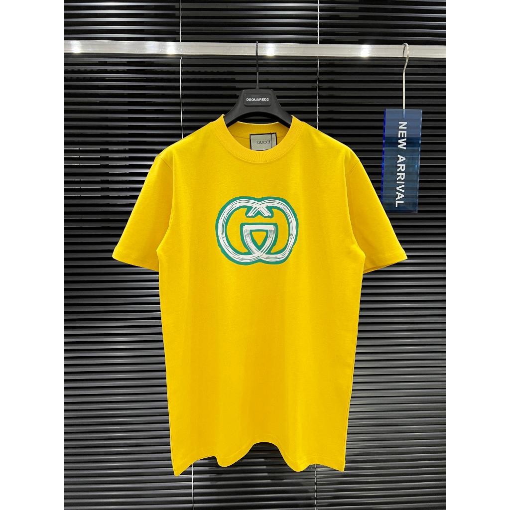 🔥HOT🔥Áo thun Gucci trơn in logo thiết kế hot trend Nam nữ New 2024
