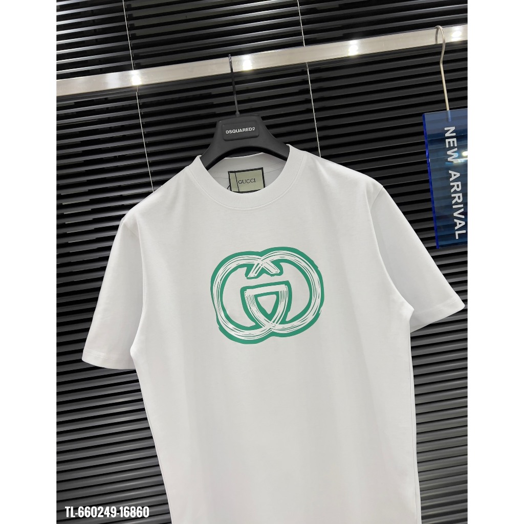 🔥HOT🔥Áo thun Gucci trơn in logo thiết kế hot trend Nam nữ New 2024