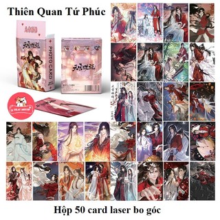 Thiên Quan Tứ Phúc | Hộp thẻ card laser 50 tấm Thiên Quan Tứ Phúc | Lomo lomocard