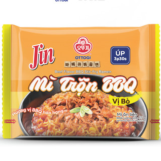 Mì ăn liền-mì trộn bbq vị bò 75g