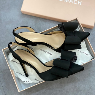 Giầy lụa Mach&Mach Quai sau về hàng đủ size , gót 9cm sang chảnh
