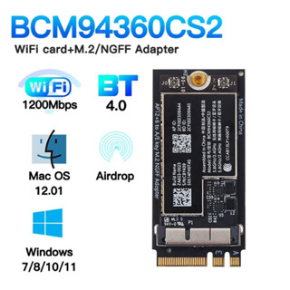 Card wifi macos và hackintosh windows BCM94360CS2 chipset Broadcom