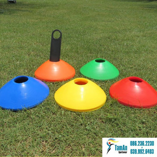 Chóp nấm luyện tập bóng đá, mắc cơ tập đá banh, chướng ngại vật, trượt patin