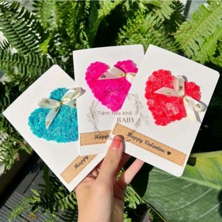 Thiệp hoa khô handmade