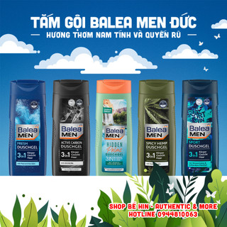 Sữa tắm nam Balea Men Đức, 300ml, Dầu gội cho nam Balea Men, mùi hương nam tính và quyến rũ