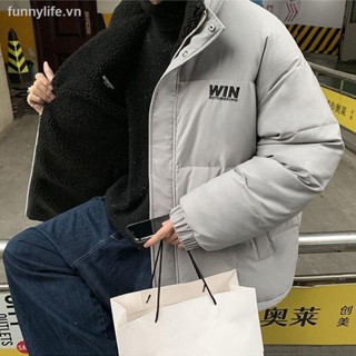 Áo Khoác Phao Lót Lông 2 Mặt Unisex Nam Nữ