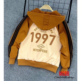 Mcbb 24-49 kg áo khoác bé trai bé gái dài tay áo khoác cho bé trai áo có nón mũ hoodie áo gió bé trai lạnh choàng nhẹ bộ