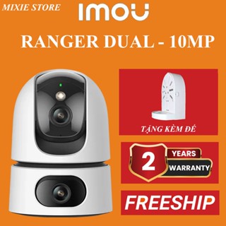 Camera 2 Mắt IMOU Ranger Dual 10MP ( 5MP + 5MP) và Ranger Dual 6MP ( 3MP + 3MP) I Ban Đêm Có Màu I Ống Kính Kép Góc Rộng