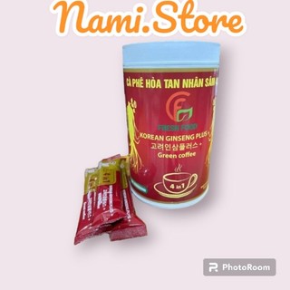 Combo 4 hộp 15 gói ×20g cafe hòa tan nhân sâm hàn quốc.