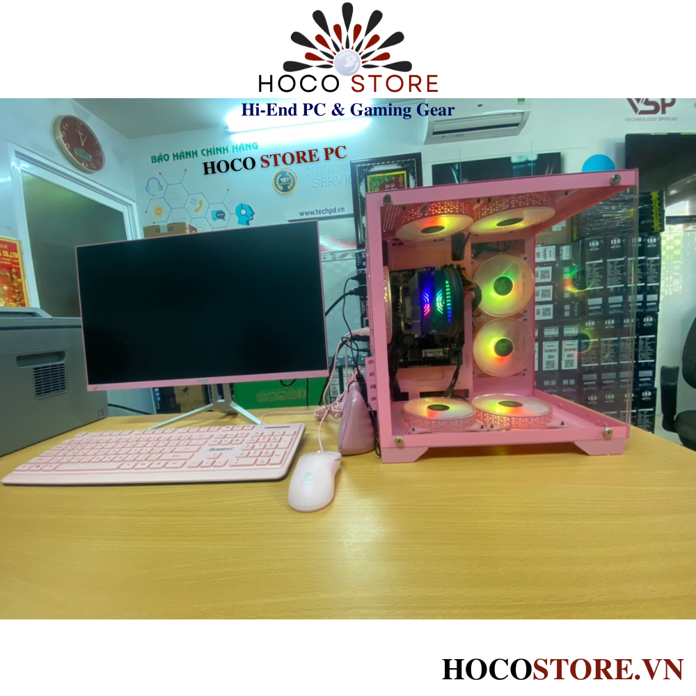 PC Hoco Pink - Full Hồng - i5 4570, 16GB Ram | Hoco Store PC