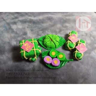 Minifood trang trí mô hình_Bánh chưng