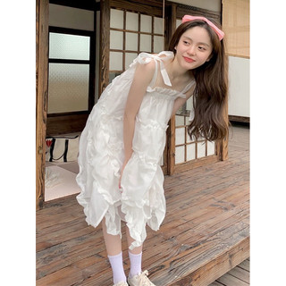 Đầm 2 dây voan dáng xoè bồng bềnh đuôi cá dễ thương 🌥