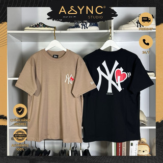 (Auth) Áo Thun New Era x MLB Ny Valentine Trái Tim Màu Đen - Nâu CODE: 13527218 - 13527219 - Async Studio